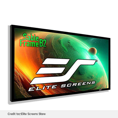 Black projection screen with kit