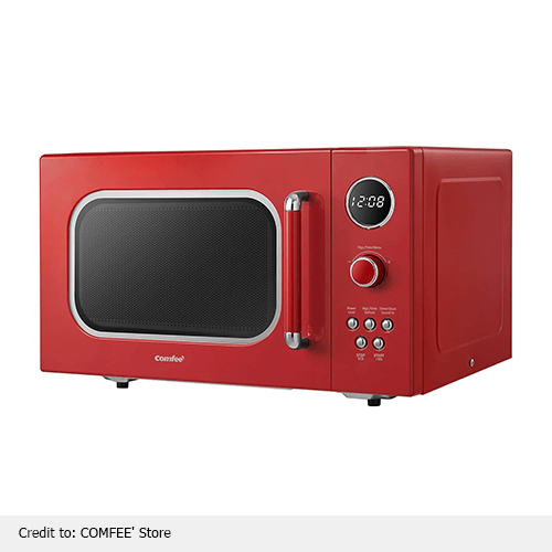 Red Microwaves oven