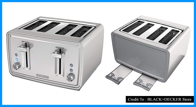 black and decker 4 slice toaster
