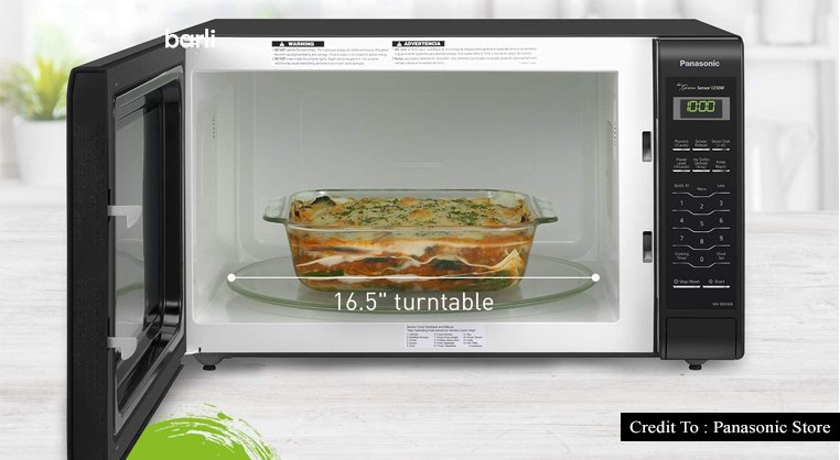 black countertop microwave