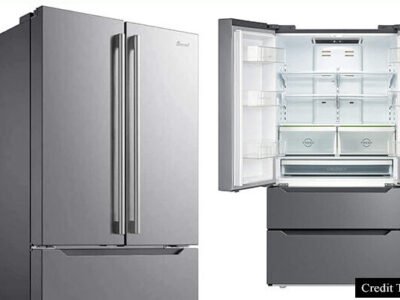 Black Refrigerator With Ice Maker