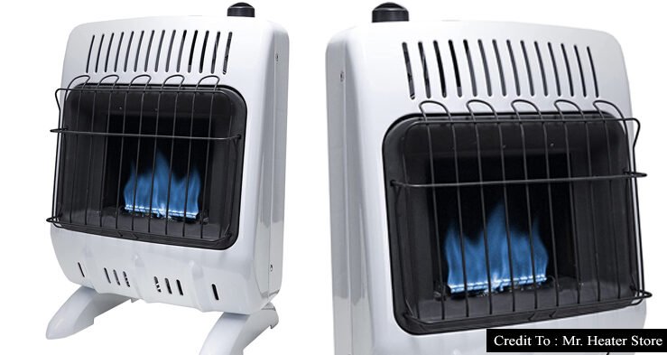 blue flame propane heater