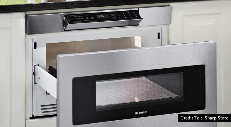 drawer style microwave