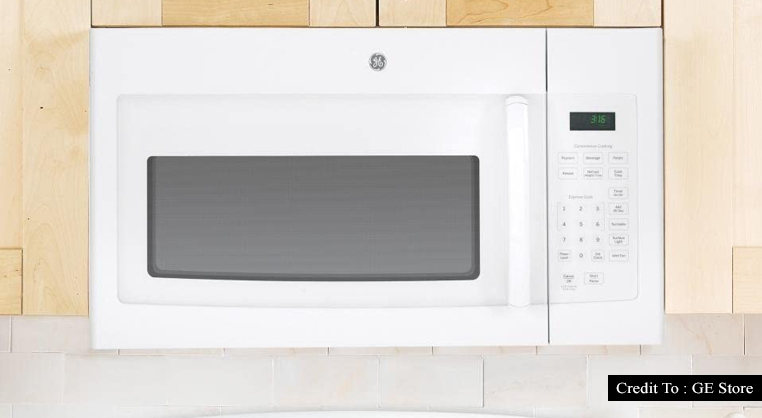 Ge over the range microwave white