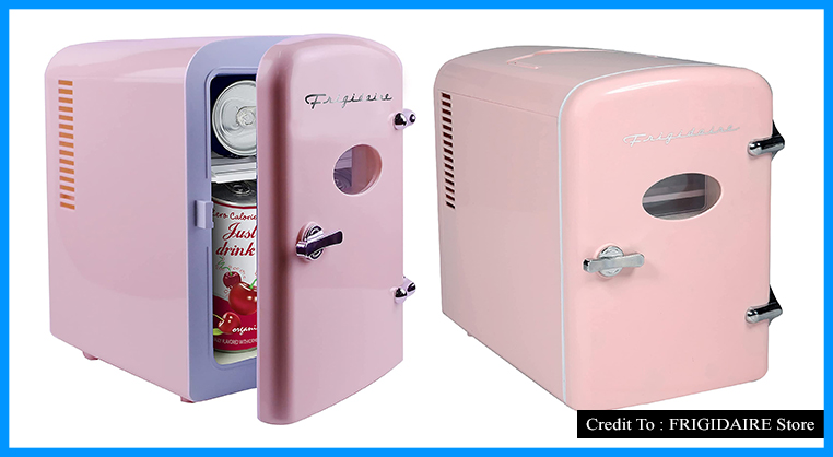 pink frigidaire mini fridge