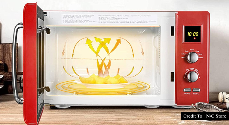 Red Microwave Oven
