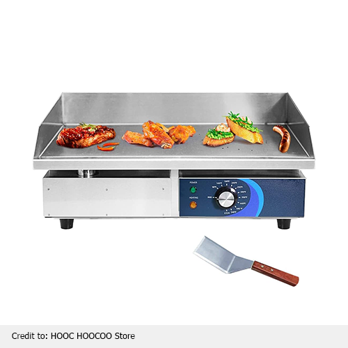 Electric flat top grill