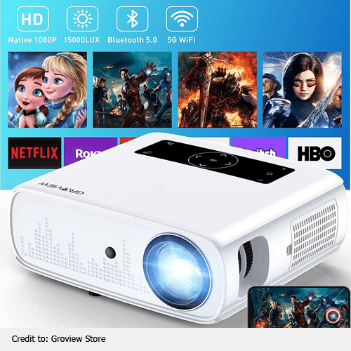 WiFi Projector, 7500L Mini Movie